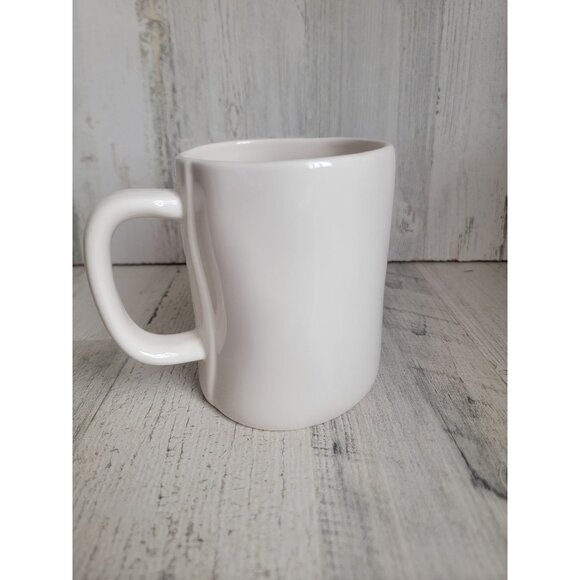 Rae Dunn yellow watering can white mug spring home decor coffee - Picture 4 of 6